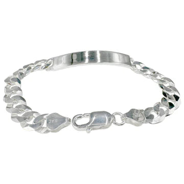 curb Sterling Silver bracelet - 3.5 mm