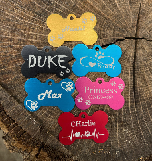 Bone Shape Dog tags